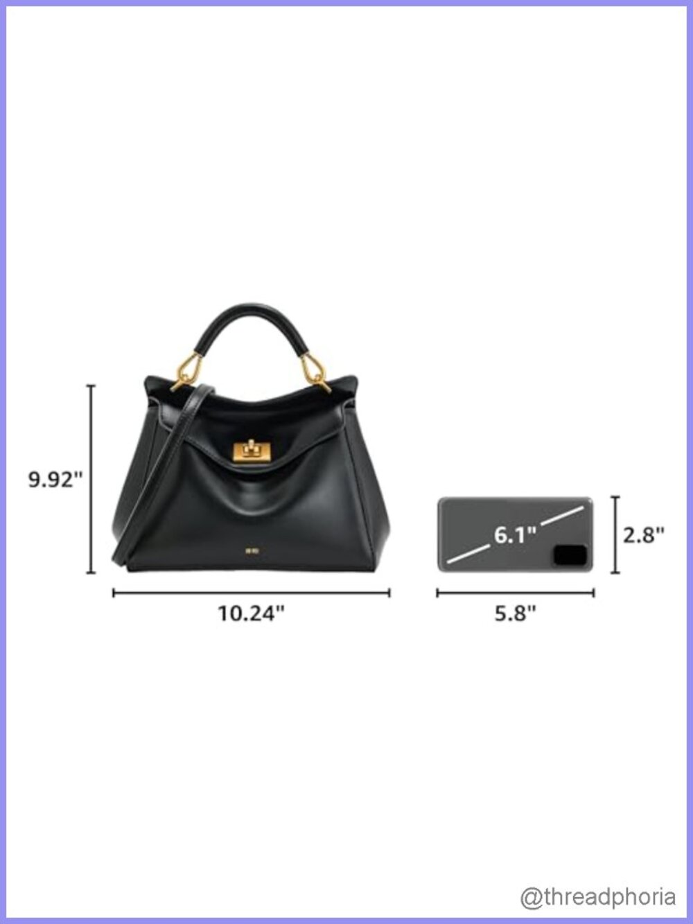 JW PEI Lucia Vegan Leather Top-Handle Handbag Gold Hardware Detachable Strap - Picture 2 of 6